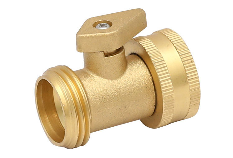 Латунь shut-off valve with copper handle made in China